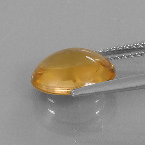 2.62캐럿 천연 골든 옐로우 시트린, 타원형 컷, 10.6×8.6 mm, 투명한