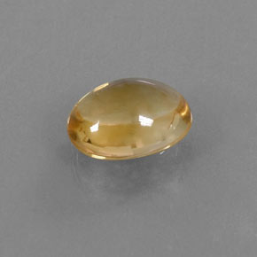 2.22캐럿 천연 골든 옐로우 시트린, 타원형 컷, 9.8×7.8 mm, 투명한