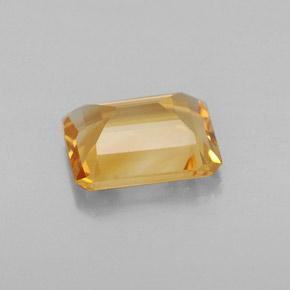 1.68캐럿 천연 골든 옐로우 시트린, 에메랄드 컷, 8.7×7 mm, VVS-VS
