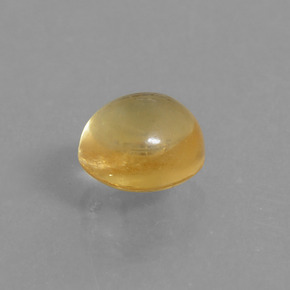 1.71캐럿 천연 골든 옐로우 시트린, 타원형 컷, 7.3×6.7 mm, 투명한