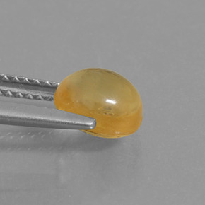 1.71캐럿 천연 골든 옐로우 시트린, 타원형 컷, 7.3×6.7 mm, 투명한
