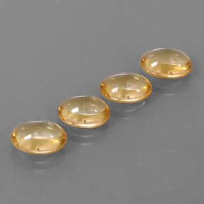 8.20캐럿 천연 라이트 골드 시트린 보석, 타원형 컷, 9.9×7.8 mm, 투명한