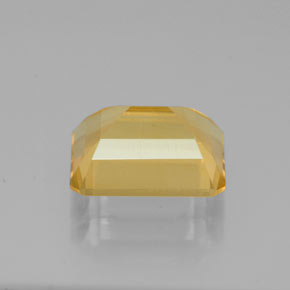2.23캐럿 천연 골든 옐로우 시트린, 에메랄드 컷, 9×7.1 mm, VS