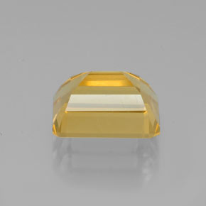 2.29캐럿 천연 골든 옐로우 시트린, 에메랄드 컷, 8.9×6.8 mm, VS