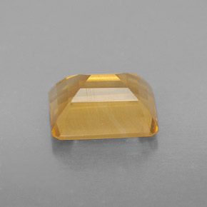 2.20캐럿 천연 골든 옐로우 시트린, 에메랄드 컷, 8.9×6.9 mm, VS