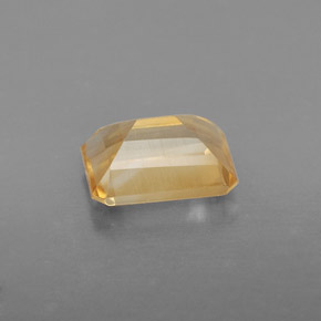 1.41캐럿 천연 골든 옐로우 시트린, 에메랄드 컷, 8×6 mm, VS