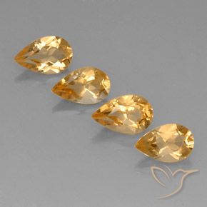 3.05ctw 자연스러운 Orange-Gold  황수정, 배 모양, VVS