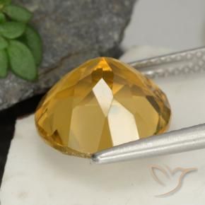 4.48캐럿 천연 Light Brownish Golden  황수정, 둥근, VS