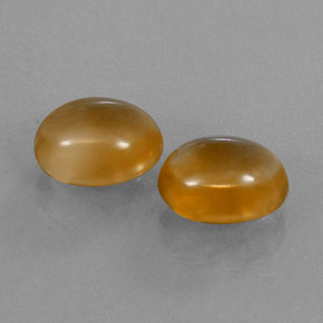 5.85캐럿 천연 딥 오렌지-골드 시트린 보석, 타원형 컷, 10×8.1 mm, 투명한