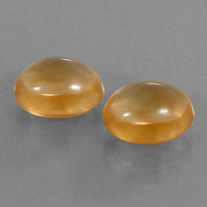 캐럿 천연 옐로우 오렌지 시트린 보석, 타원형 컷, 10.1×8.1 mm, 투명한