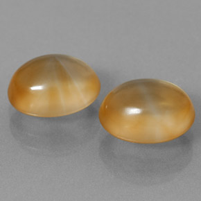 5.96캐럿 천연 Medium Orange  시트린 보석, 타원형 컷, 10×8.1 mm, 투명한