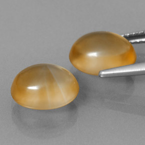 5.96캐럿 천연 Medium Orange  시트린 보석, 타원형 컷, 10×8.1 mm, 투명한