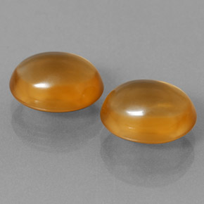 캐럿 천연 옐로우 오렌지 시트린 보석, 타원형 컷, 10.1×8.2 mm, 투명한