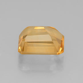 2.18캐럿 천연 골든 옐로우 시트린, 에메랄드 컷, 8.9×7 mm, VS