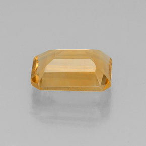 1.84캐럿 천연 골든 옐로우 시트린, 에메랄드 컷, 8.9×6.8 mm, VS