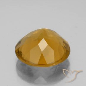 4.95캐럿 천연 Medium-Light Orange-Gold  황수정, 둥근, VVS-VS