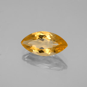 1.75캐럿 천연 옐로우 오렌지 시트린, 마퀴즈, 12.1×6.2 mm, VVS-VS