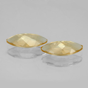 캐럿 천연 골든 옐로우 시트린 보석, 마퀴즈, 12×6.2 mm, VVS