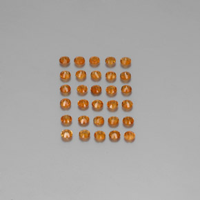 캐럿 천연 옐로우 오렌지 황수정 보석, 라운드 컷, VVS-VS