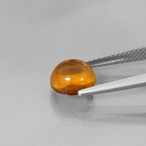 1.99캐럿 천연 옐로우 오렌지 황수정, 라운드 컷, 투명한