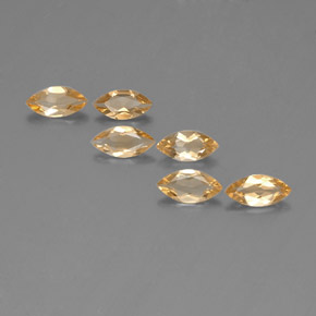 캐럿 천연 골든 옐로우 시트린 보석, 마퀴즈, 7.9×3.9 mm, VVS-VS