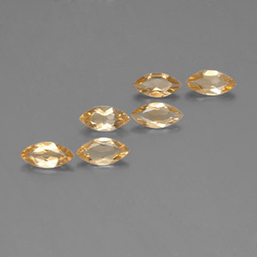 캐럿 천연 골든 옐로우 시트린 보석, 마퀴즈, 7.9×3.9 mm, VVS-VS