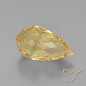 6.00캐럿 천연 골드 시트린, 브리올레트, 15.2×8.4 mm, VVS-VS