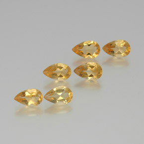 4.46캐럿 천연 골든 시트린 보석, 배 모양, 7.9×4.9 mm, VS