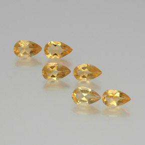 4.46캐럿 천연 골든 시트린 보석, 배 모양, 7.9×4.9 mm, VS
