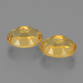 캐럿 천연 골든 옐로우 시트린 보석, 타원형 컷, 9×7 mm, VVS