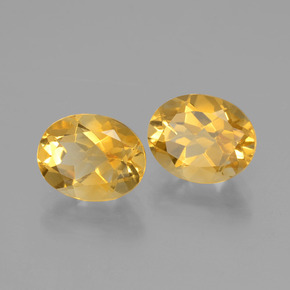 3.60캐럿 천연 브라이트 골드 시트린 보석, 타원형 컷, 9.1×7.3 mm, VVS-VS