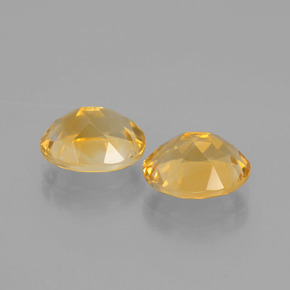 3.60캐럿 천연 브라이트 골드 시트린 보석, 타원형 컷, 9.1×7.3 mm, VVS-VS
