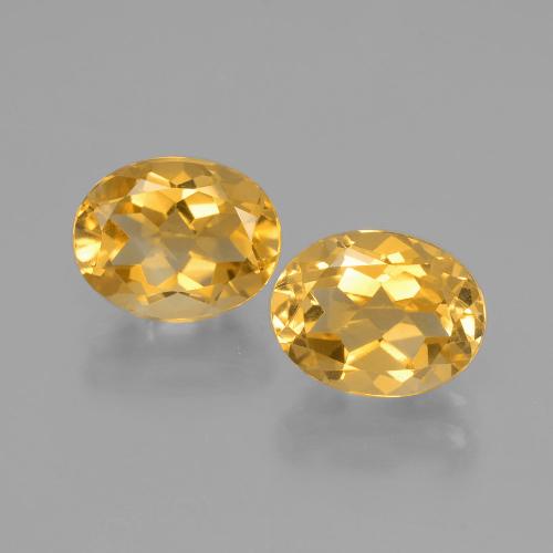 3.84캐럿 천연 미디엄 골드 시트린 보석, 타원형 컷, 9.1×7.1 mm, VVS