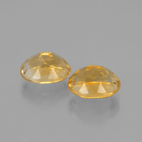 3.84캐럿 천연 미디엄 골드 시트린 보석, 타원형 컷, 9.1×7.1 mm, VVS