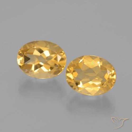 3.82캐럿 천연 오렌지-골드 시트린 보석, 타원형 컷, 9.1×7 mm, VVS-VS