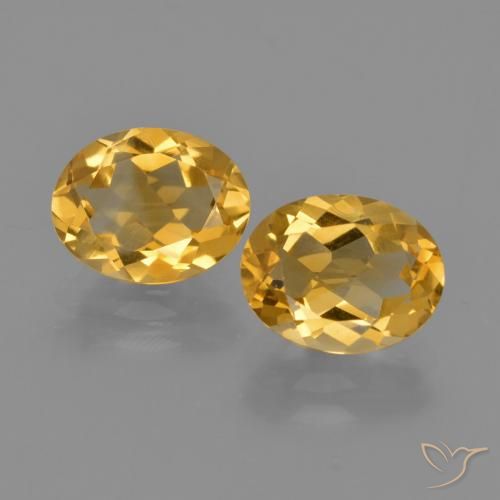3.30ctw Medium Light Orange-Gold 황수정, 타원형, VVS