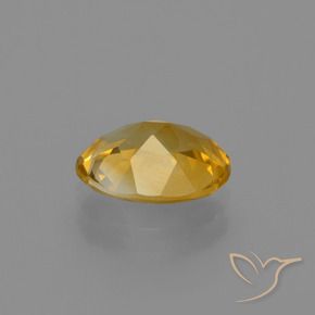1.40캐럿 천연 미디엄 다크 골든 시트린, 타원형 컷, 8.9×7 mm, VVS-VS