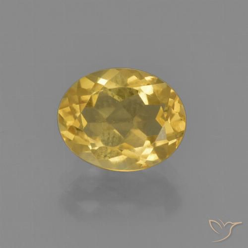 1.89ct 자연스러운 골든 오렌지 황수정, 타원형, VVS-VS
