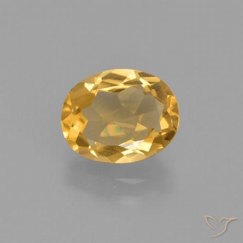 1.45ct 자연스러운 골든 황수정, 타원형, VS