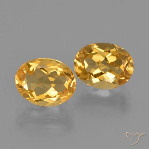 3.69캐럿 천연 딥 골든 오렌지 시트린 보석, 타원형 컷, 9×6.9 mm, VVS-VS