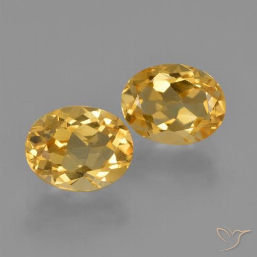4.04캐럿 천연 골든 시트린 보석, 타원형 컷, 9×7 mm, VVS-VS