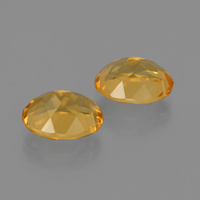 캐럿 천연 골든 옐로우 시트린 보석, 타원형 컷, 9×7.1 mm, VVS