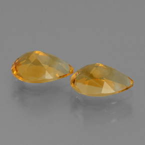 2.26캐럿 천연 다크 오렌지-골드 시트린 보석, 배 모양, 8.9×6 mm, VVS-VS