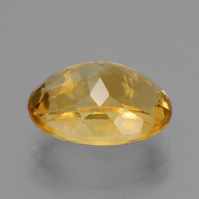 4.60캐럿 천연 딥 골든 오렌지 시트린, 타원형 컷, 12.5×9.2 mm, VVS