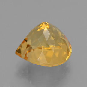4.93캐럿 천연 골든 시트린, 배 모양, 11.1×11 mm, VVS