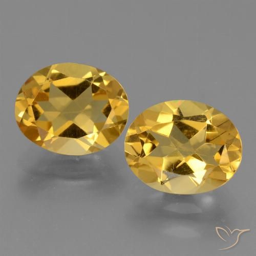 4.78캐럿 천연 미디엄 골드 시트린 보석, 타원형 컷, 10.1×8.1 mm, VVS
