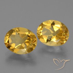 4.78캐럿 천연 미디엄 골드 시트린 보석, 타원형 컷, 10.1×8.1 mm, VVS