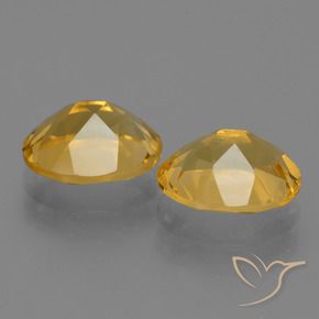 4.78캐럿 천연 미디엄 골드 시트린 보석, 타원형 컷, 10.1×8.1 mm, VVS