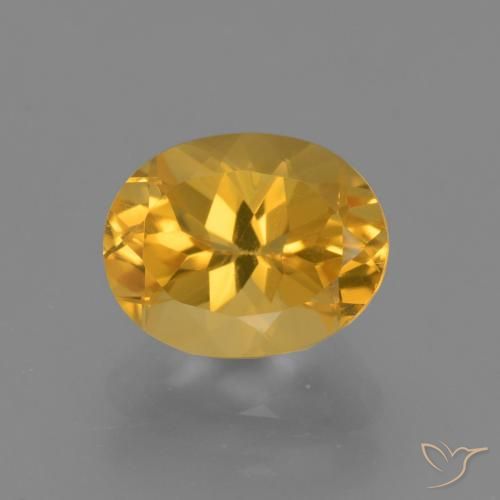 2.58ct 자연스러운 골든 오렌지 황수정, 타원형, VVS-VS