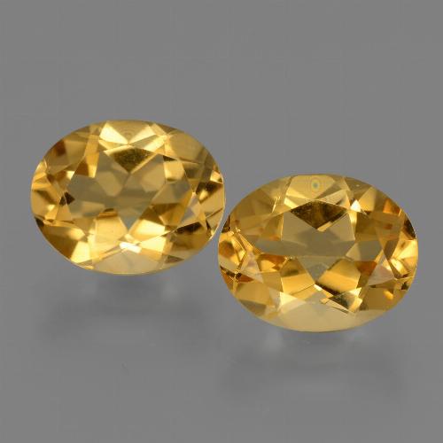 4.98캐럿 천연 다크 골든 시트린 보석, 타원형 컷, 10.1×8.1 mm, VVS-VS